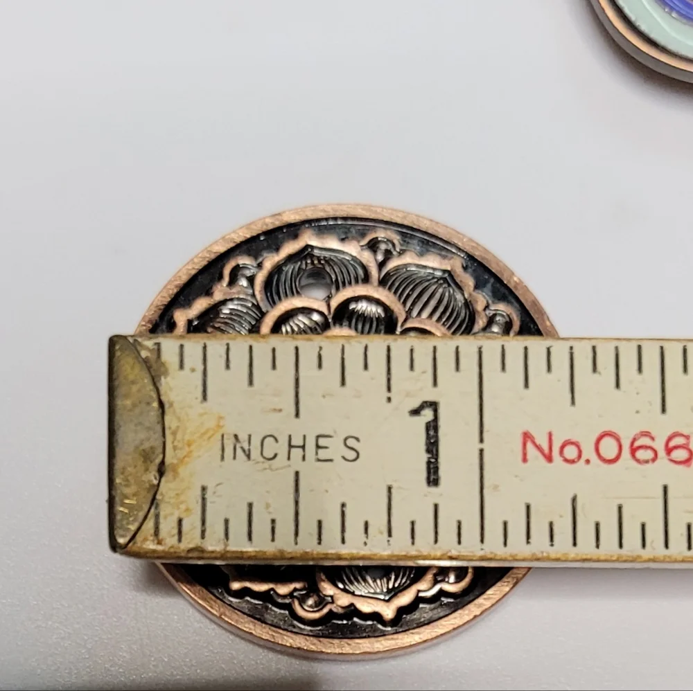 Enameled Copper Incense Stick Holder Japanese Big Wave Design